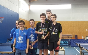 l'équipe D2 juniors championne  du Finistère 2016